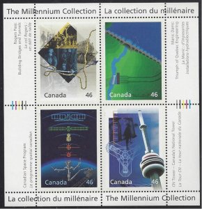 Canada #1831 MNH ss, Millennium Collection, Engineering & Technological Marvels