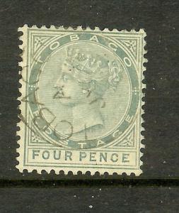 TOBAGO (P2012B) QV 4D MALFORMED CE SG22B   VFU 