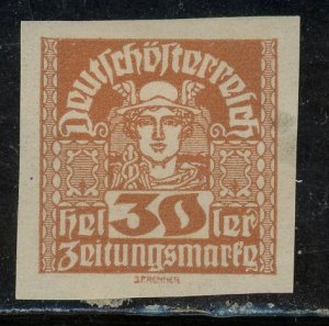 Austria P40 Newspaper Stamp 1921