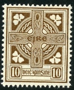 Ireland Scott 75 Unused VFHROG - 1923 10p Celtic Cross - SCV $17.00