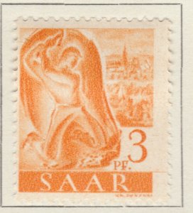 French Protectorate SAARLAND 1947 3pf MH* Stamp A27P5F21758