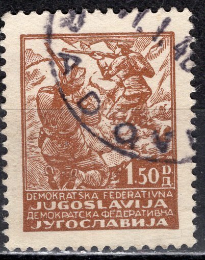 Yugoslavia; 1945; Sc. # 175; O/Used Single Stamp