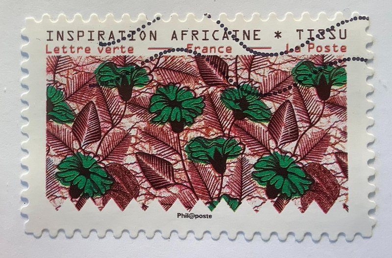 France 2019 Scott 5779 used -  African-Inspired Textiles