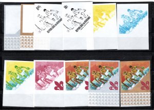 Burundi 1967 MNH Sc 207-11/C41-5 PROOF SET OF 8