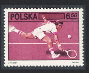 Poland 60th Anniversary of Polish Tennis Federation 1981 MNH SG#2763