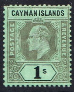 CAYMAN ISLANDS # 27  Mint - light hinge remnant