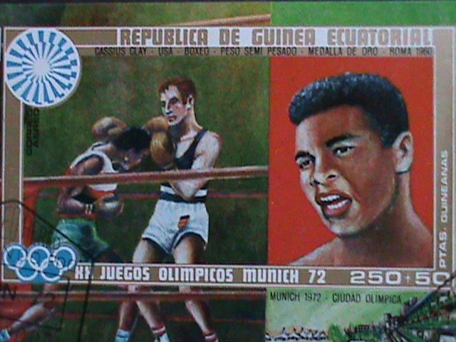 ​EQUATORIAL GUINEA 1972 OLYMPIC GAMES-MUNICH'72-BOXING IMPERF-CTO S/S VF