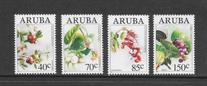 ARUBA #109-12  WILD FRUIT  MNH