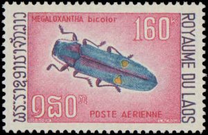 Laos #C54-C55, Complete Set(2), 1968, Insects, Never Hinged