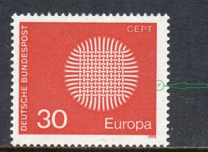 125 - GERMANY 1970 - Europa CEPT - ERROR - MNH