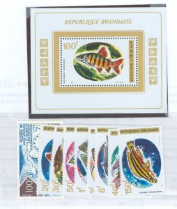 Rwanda #541-549 Mint (NH) Single (Complete Set)