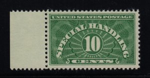 1940 Special Handling Sc QE1a wet printing 10c fresh MNH selvage single LS1