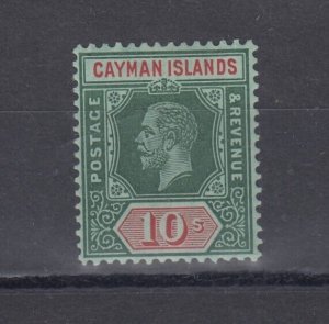 Cayman Islands KGV 1912 10/- White Paper SG52b MLH BP2665