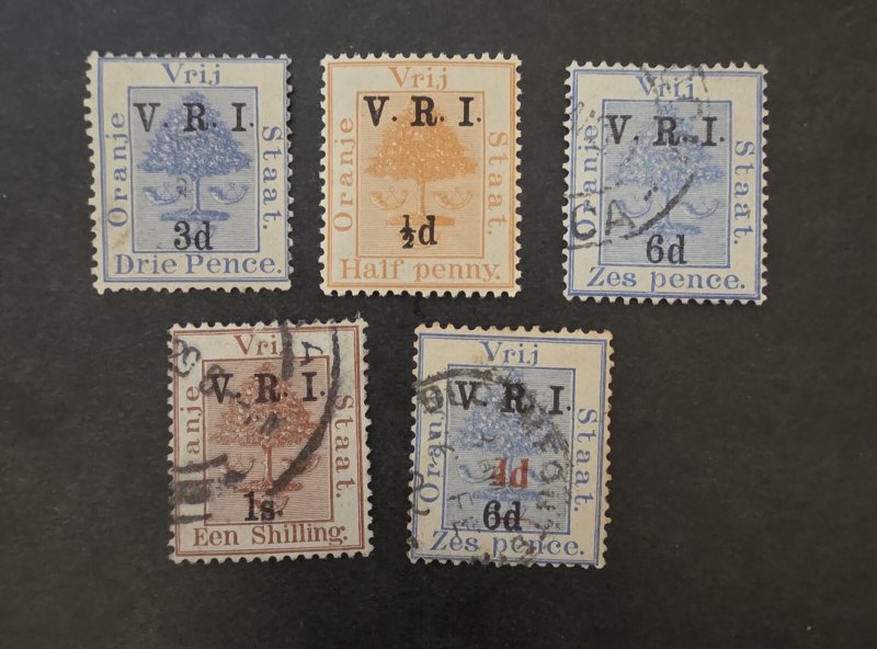 ORANGE COLONY  Stamp Lot VRI Overprint Used Unused MH T16056