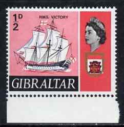 Gibraltar 1967-69 HMS Victory 1/2d unmounted mint single ...