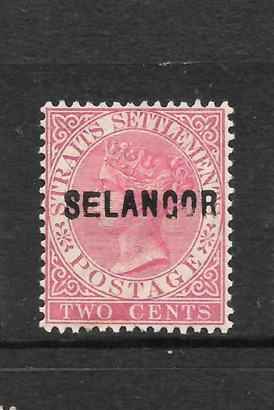 SELANGOR  1883-85  2c   QV    MH     SG 21