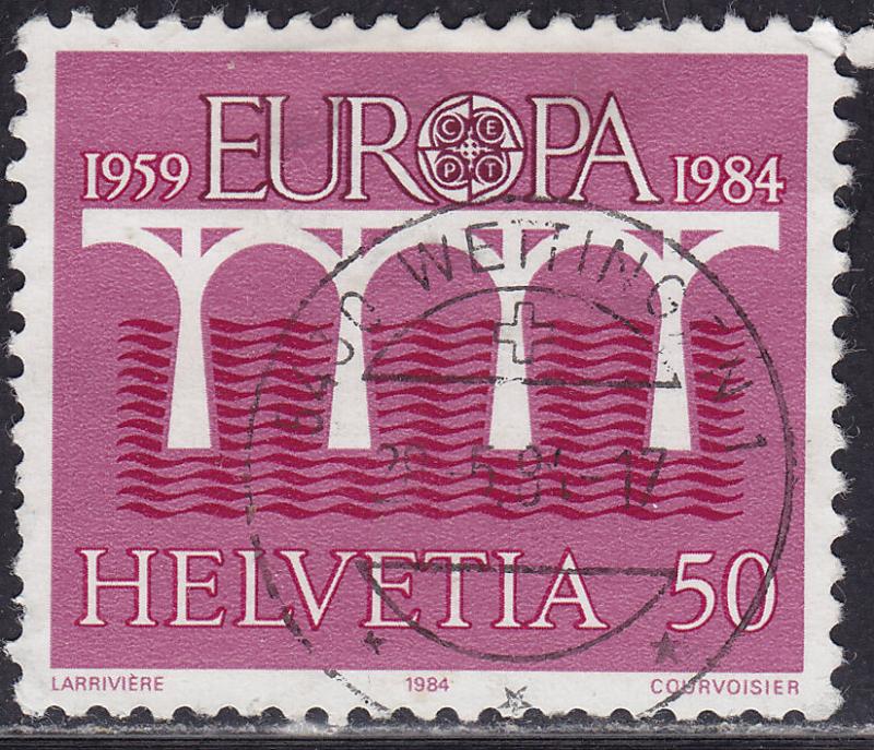 Switzerland 747 USED 1984 Europa CEPT 50c CDS