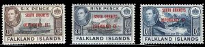 Falkland Islands Dependencies #4L1-4L8 (SG C1-8) Cat£24, 1944 George VI 1/2p...