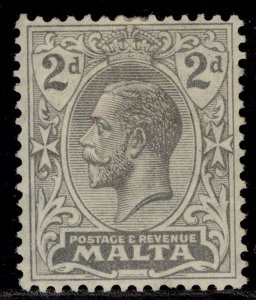 MALTA GV SG100, 2d grey, M MINT. Cat £12.