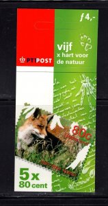 Netherlands #PB64  (2001 Nature Society booklet with #1065a) VFMNH CV €7.25