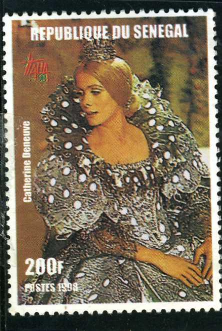 Senegal 1998 CATHERINE DENEUVE DONKEY SKIN 1 value Perforated Mint (NH)