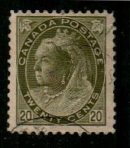 Canada Scott 84 Used VF (Catalog Value $100.00)