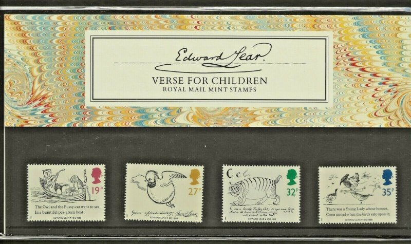 1988 EDWARD LEAR,VERSE FOR CHILDREN PRESENTATION PACK 193