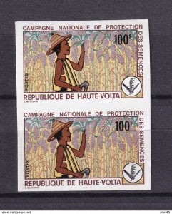 Upper Volta 1974 National complain of protection seed Pair Proof MNH 15713