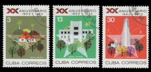 LATIN AMERICA 1973. SCOTT # 1812 - 1814. USED. TOPIC:  COMMEMORATIVE