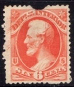 US Stamp #O18 Unused - Phabulous Revenue 'DEPT. of the INTERIOR' Official Issue.