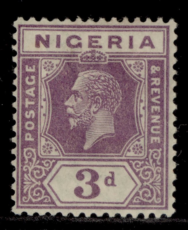 NIGERIA GV SG22a, 3d bright violet, M MINT. Cat £10. DIE II