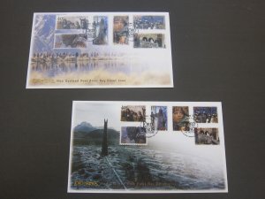 New Zealand 2002 Lord of Ring perf+Adhsive FDC