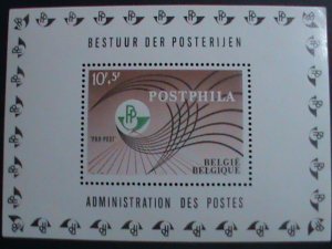 BELGIUM-1967-SC#B815 BELGIUM STAMPS SHOW-POST PHILA'67- BRUSSELS MNH S/S-VF