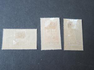 Syria 1924 Sc 166,168,169 some W/gum skips MH