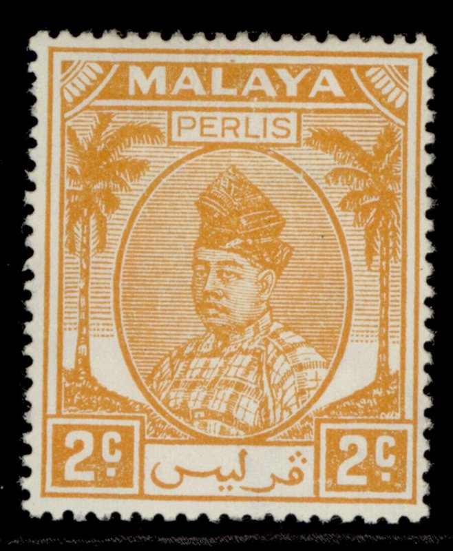 MALAYSIA - Perlis GVI SG8, 2c orange, M MINT. 