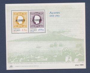 PORTUGAL AZORES - Scott 315a - MNH S/S - stamp-on-stamp - 1980