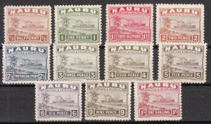 Nauru - 1924/1948 Freighter set to 1sh Sc# 17/22a - MH (8800)