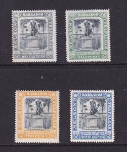 Barbados 1906 Sc 102-103,105-106 MH