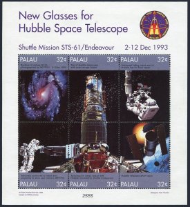 Palau 453 af sheet,454-456, MNH. Hubble Space Telescope, 1998. Edwin Hubble.