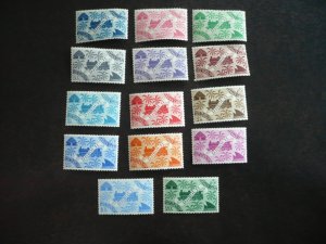 Stamps - Somali Coast - Scott# 224-237 - Mint Hinged Set of 14 Stamps