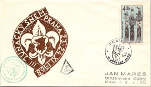 Czechoslovakia 1968 - Junacky Assembly / Scout Cover - F42990