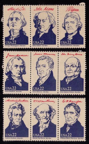 US Sc 2216 MNH 3 Strips/Ameripex 1986 Issue Block Seperated In Three Pieces