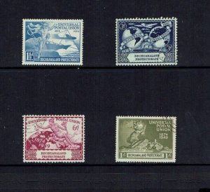 Bechuanaland: 1949, 75th Anniversary of the UPU, Fine used set.