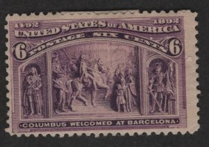 US Sc#235 M/HH/F Cv. $55