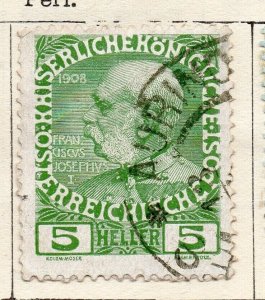 Austria 1908 Early Issue Fine Used 5h. NW-255925