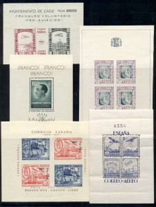 SPAIN 1930's Private Overprints, Charity and Provisional Issues Civil War Locals