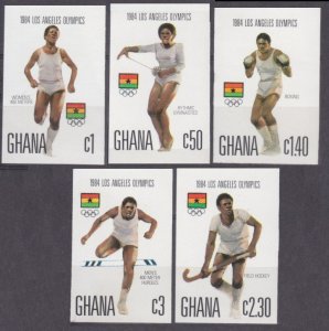 1984 Ghana 1048-1052b 1984 Olympic Games in Los Angeles 30,00 €