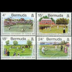 BERMUDA 1973 - Scott# 304-7 Tennis Cent. Set of 4 NH