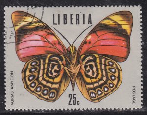 Liberia 687 Tropical Butterflies 1974