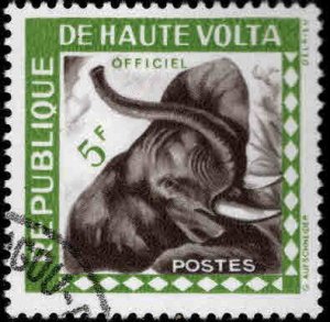 Burkina Faso Upper Volta Scott o3 Official elephant stamp 1963 Used